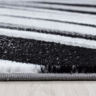 Kurzflor Teppich PARMA Schwarz