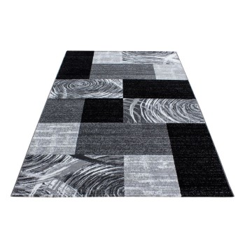 Kurzflor Teppich PARMA Schwarz
