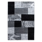 Kurzflor Teppich PARMA Schwarz