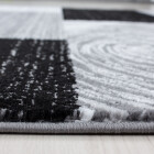 Kurzflor Teppich PARMA Schwarz