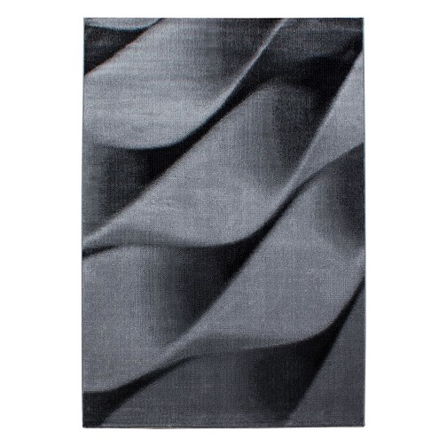 Kurzflor Teppich PARMA Schwarz