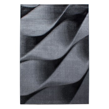 Kurzflor Teppich PARMA Schwarz