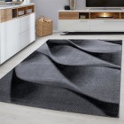 Kurzflor Teppich PARMA Schwarz