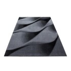 Kurzflor Teppich PARMA Schwarz
