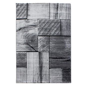 Kurzflor Teppich PARMA Schwarz
