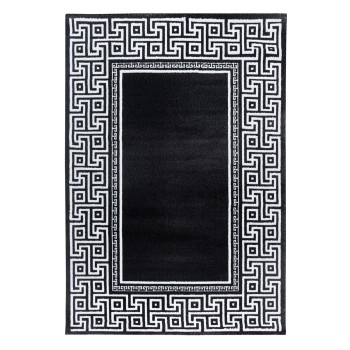 Kurzflor Teppich PARMA Schwarz