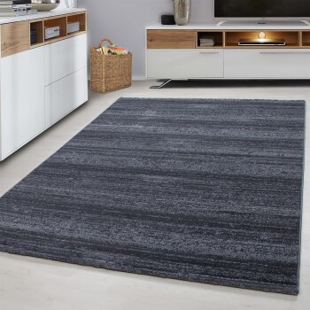 Kurzflor Teppich PLUS Grau