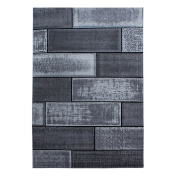 Kurzflor Teppich PLUS Schwarz