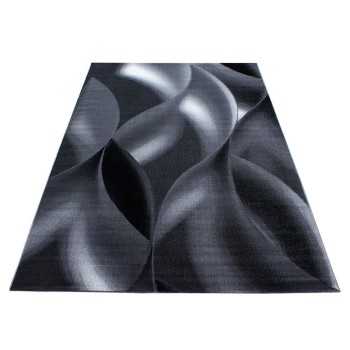 Kurzflor Teppich PLUS Schwarz
