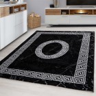 Kurzflor Teppich PLUS Schwarz