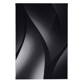 Kurzflor Teppich PLUS Schwarz