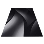 Kurzflor Teppich PLUS Schwarz
