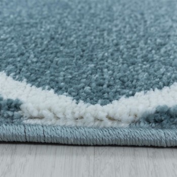 Kurzflor Teppich RIO Blau