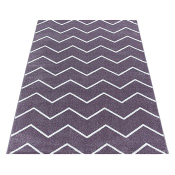 Kurzflor Teppich RIO Violett
