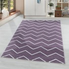 Kurzflor Teppich RIO Violett
