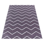 Kurzflor Teppich RIO Violett