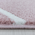Kurzflor Teppich RIO Rosa