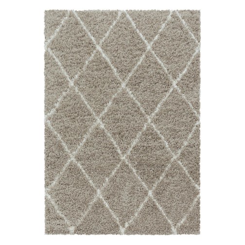 Hochflor Teppich ALVOR Beige