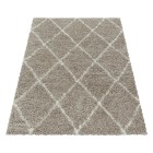 Hochflor Teppich ALVOR Beige