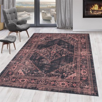 Waschbarer Teppich FIESTA Rot