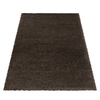 Hochflor Teppich FLUFFY Braun