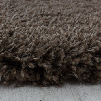 Hochflor Teppich FLUFFY Braun