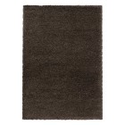 Hochflor Teppich FLUFFY Braun