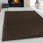 Hochflor Teppich FLUFFY Braun