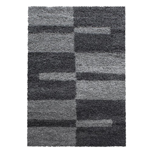 Hochflor Teppich GALA Grau