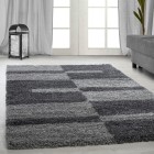 Hochflor Teppich GALA Grau