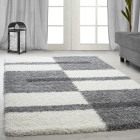 Hochflor Teppich GALA Hellgrau