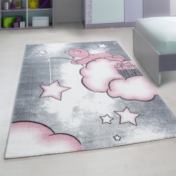 Kinder Teppich KIDS Pink