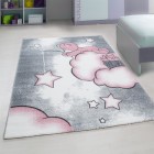 Kinder Teppich KIDS Pink