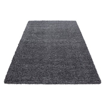 Hochflor Teppich LIFE Grau