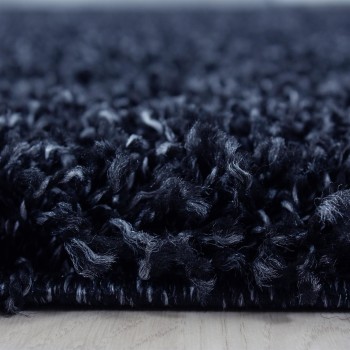 Hochflor Teppich LIFE Marineblau