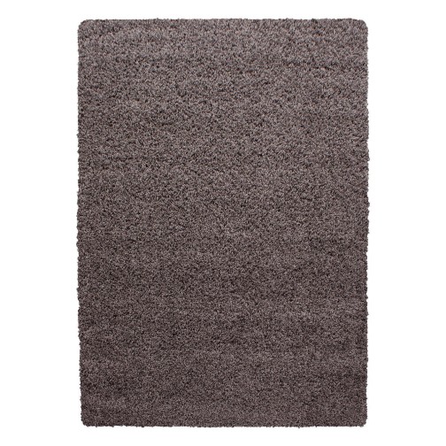Hochflor Teppich LIFE Taupe