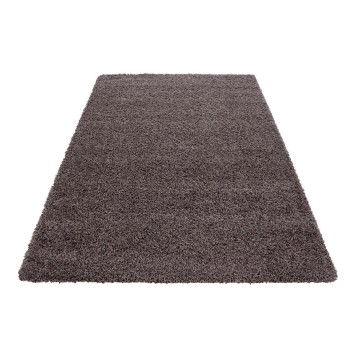 Hochflor Teppich LIFE Taupe