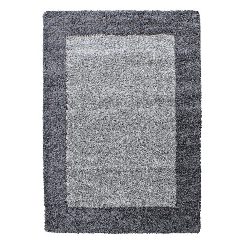 Hochflor Teppich LIFE Grau