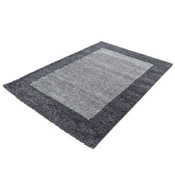 Hochflor Teppich LIFE Grau