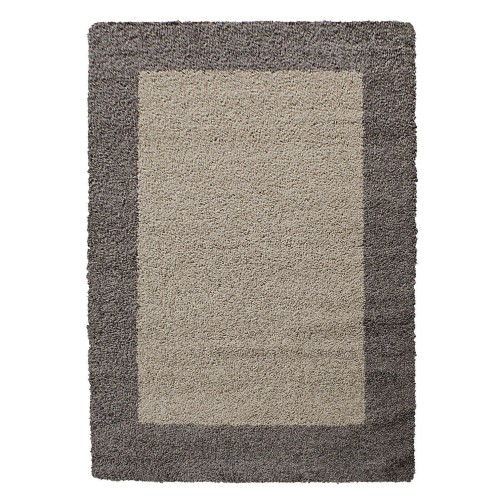 Hochflor Teppich LIFE Taupe