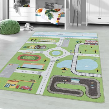 Kinder Teppich PLAY Grün