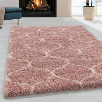 Hochflor Teppich SALSA Rosa