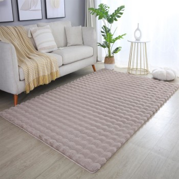 Hochflor Teppich AMBIANCE Beige 80 x 150 cm
