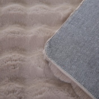 Hochflor Teppich AMBIANCE Beige 80 x 150 cm