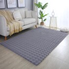 Hochflor Teppich AMBIANCE Grau 120 cm x 170 cm