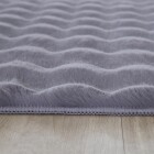 Hochflor Teppich AMBIANCE Grau 120 cm x 170 cm
