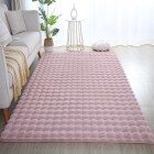 Hochflor Teppich AMBIANCE Rosa 120 cm x 170 cm