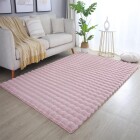 Hochflor Teppich AMBIANCE Rosa 140 x 200 cm
