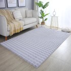 Hochflor Teppich AMBIANCE Silber 120 cm x 170 cm