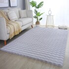 Hochflor Teppich AMBIANCE Silber 140 x 200 cm